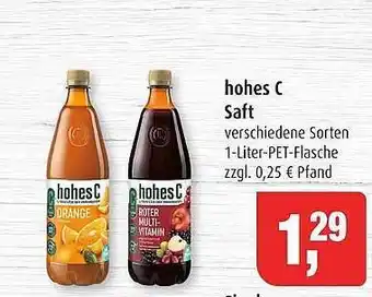 Markant Hohes c saft Angebot