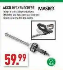 Marktkauf Masko akku-heckenschere Angebot