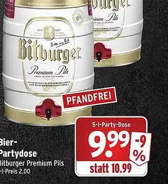 Wasgau Bitburger premim pils Angebot