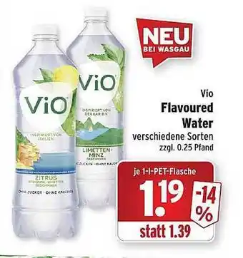 Wasgau Vio flavoured water Angebot