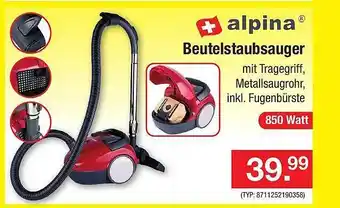 Zimmermann Alpina beutelstaubsauger Angebot