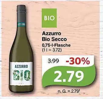 Famila Nord Ost Azzurro bio secco Angebot