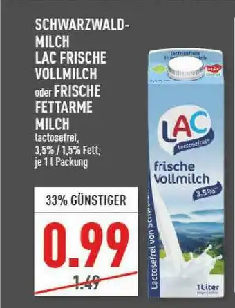 Marktkauf Schwarzwaldmilch Lac Frische Vollmilch Oder Frische Fettarme Milch Angebot