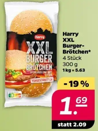 NETTO Harry XXL Burger Brötchen 300 g Angebot