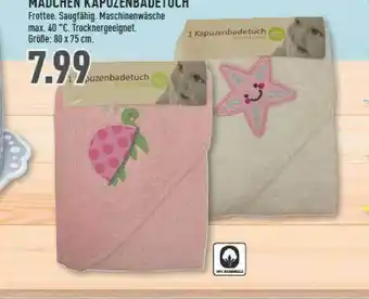 Marktkauf Madchen Kapuzenbadetuch Angebot