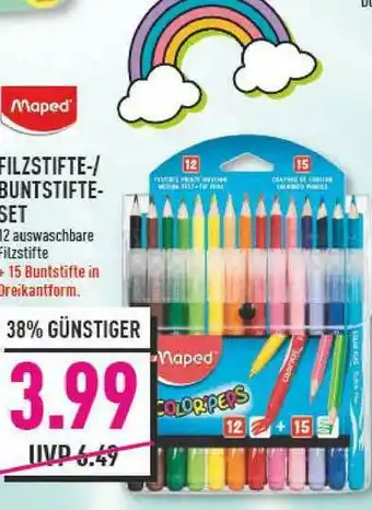 Marktkauf Filzstifte- Buntstifte-set Maped Angebot