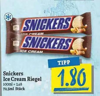 NP Discount Snickers Ice Cream Riegel Angebot