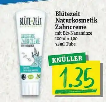 NP Discount Blütezeit Naturkosmetik Zahncreme Angebot