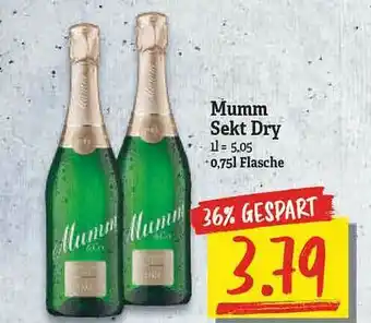 NP Discount Mumm Sekt Dry Angebot