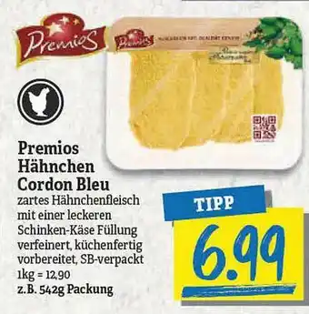 NP Discount Premios Hähnchen Cordon Bleu Angebot