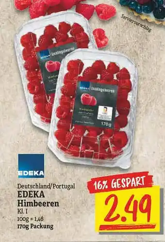 NP Discount Edeka Deutschland Ortugal Edeka Himbeeren Angebot