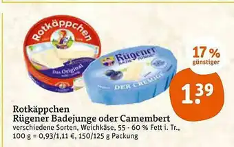 tegut Rotkäppchen Rügener Badejunge Oder Camembert Angebot