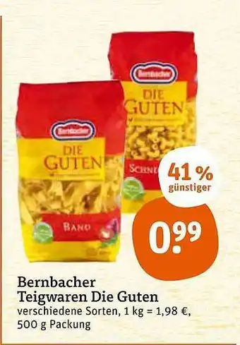 tegut Bernbacher Teigwaren Die Guten Angebot