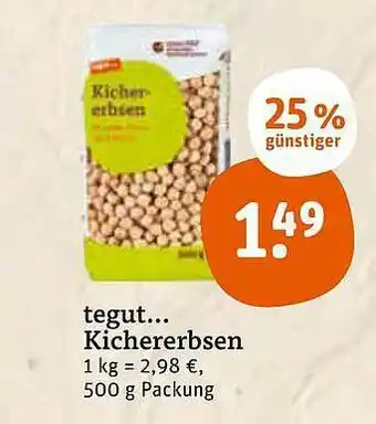 tegut Tegut Kichererbsen Angebot