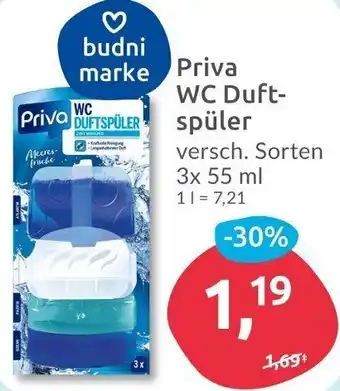 Budni Priva WC Duftspüler 3 x 55 ml Angebot