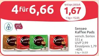 Budni Senseo Kaffee Pads 111 g Angebot