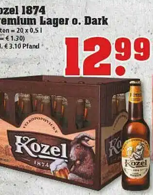 trinkgut Kozel 1874 Premium Lager O. Dark Angebot