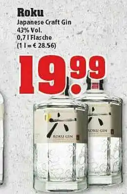 trinkgut Roku Japanese Craft Gin Angebot