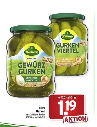 Wasgau Kühne Gurken Angebot