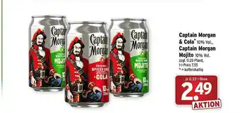 Wasgau Captain Morgan & Cola Oder Mojito Angebot