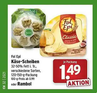 Wasgau Fol Epi Käse-scheiben Oder Rambol Angebot