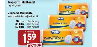 Wasgau Tragegriff-müllbeutel Oder Zugband-müllerbeutel Angebot