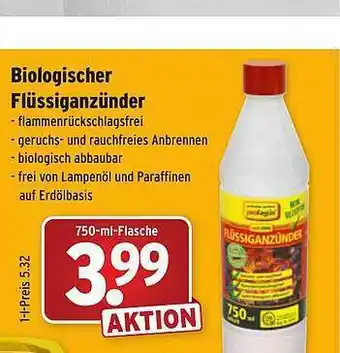 Wasgau Biologischer Flüssiganzünder Angebot