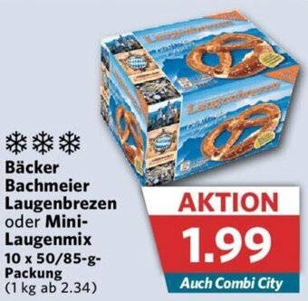 Combi Bäcker Bachmeier Laugenbrezen oder Mini Laugenmix 10x50/85 g Packung Angebot