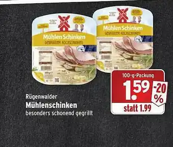 Wasgau Rügenwalder Mühle Mühlenschinken Angebot