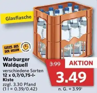 Combi Warburger Waldquell 12x0,7/0,75 L Kiste Angebot