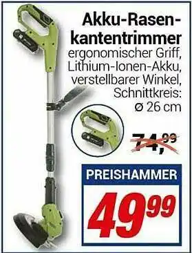 CENTERSHOP Akku-rasen-kantentrimmer Angebot