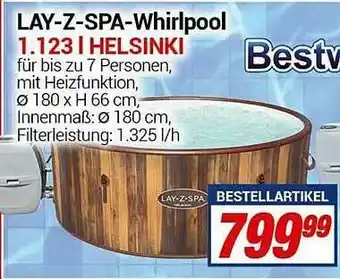 CENTERSHOP Lay-z-spa-whirlpool 1.123 L Helsinki Bestway Angebot