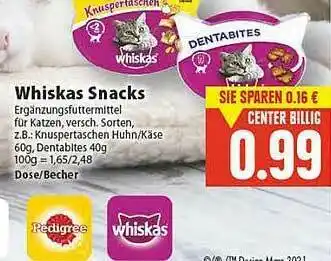 E-Center Whiskas Snacks Angebot