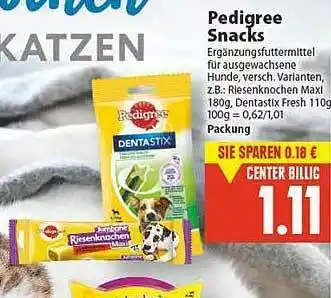 E-Center Pedigree Snacks Angebot