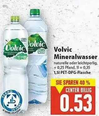 E-Center Volvic Mineralwasser Angebot