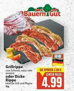 E-Center Grillrippe Bauern Gut Angebot