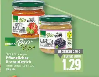 E-Center Edeka Bio + Vegan Pflanzlicher Brotaufstrich Angebot