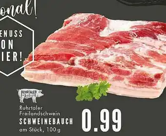 E-Center Ruhrtaler Freilandschwein Schweinebauch Angebot