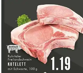 E-Center Ruhrtaler Freilandschwein Kotelett Angebot