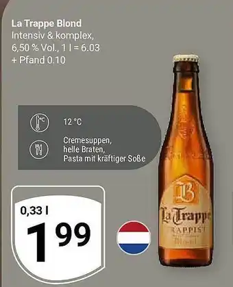 Globus La trappe blond Angebot