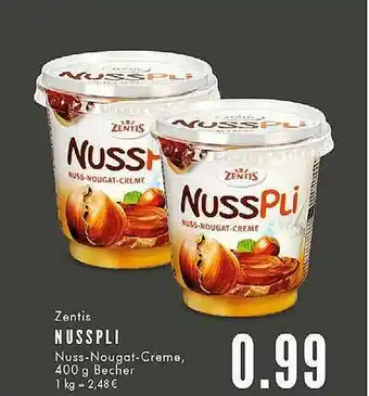 E-Center Zentis Nusspli Angebot