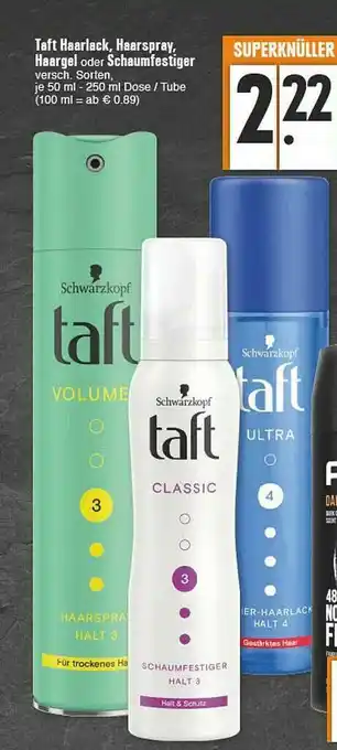 E-Center Taft Haarlack, Haarspray, Haargel Oder Schaumfestiger Angebot