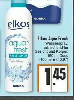 E-Center Elkos Aqua Fresh Angebot