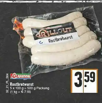 E-Center Rasting Rostbratwurst Angebot