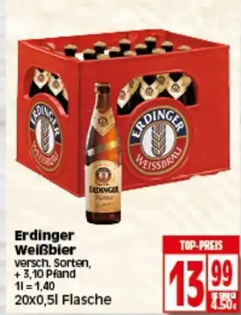 Elli Markt Erdinger Weißbier 20x0,5L Angebot