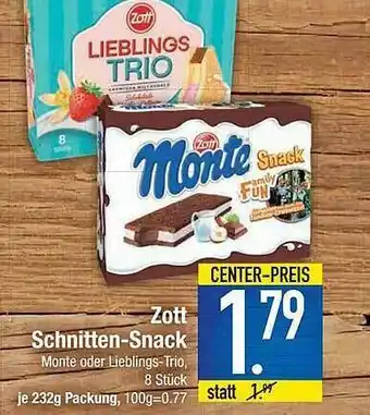 E-Center Zott Schnitter-snack Angebot