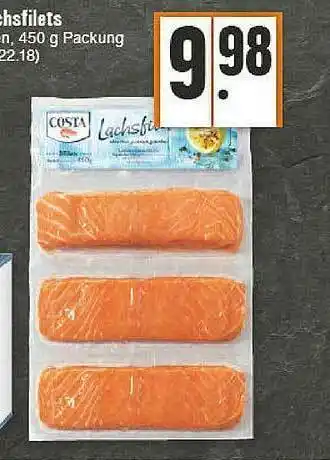 E-Center Lachsfilets Angebot