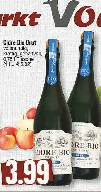 E-Center Cidre Bio Brut Angebot