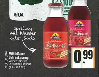 E-Center Mühlhäuser Getränkesirup Angebot