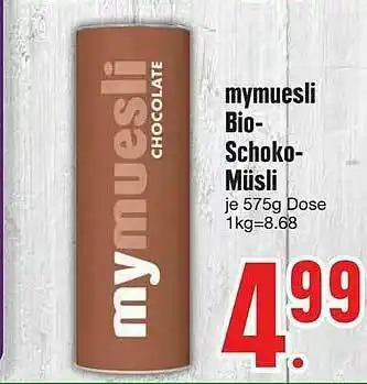 Edeka Mymuesli Bio Schoko Müsli Angebot